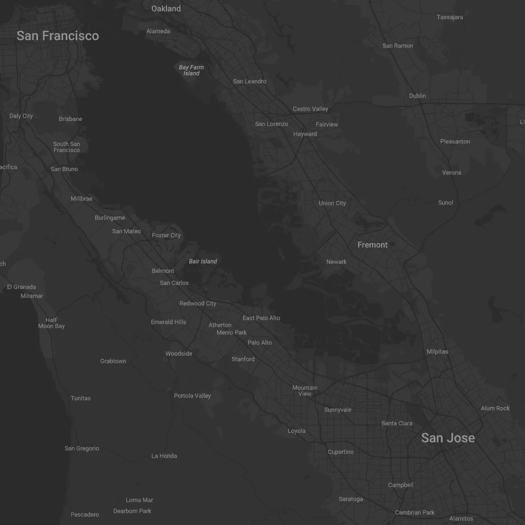 Map of the ABC Service Team coverage area